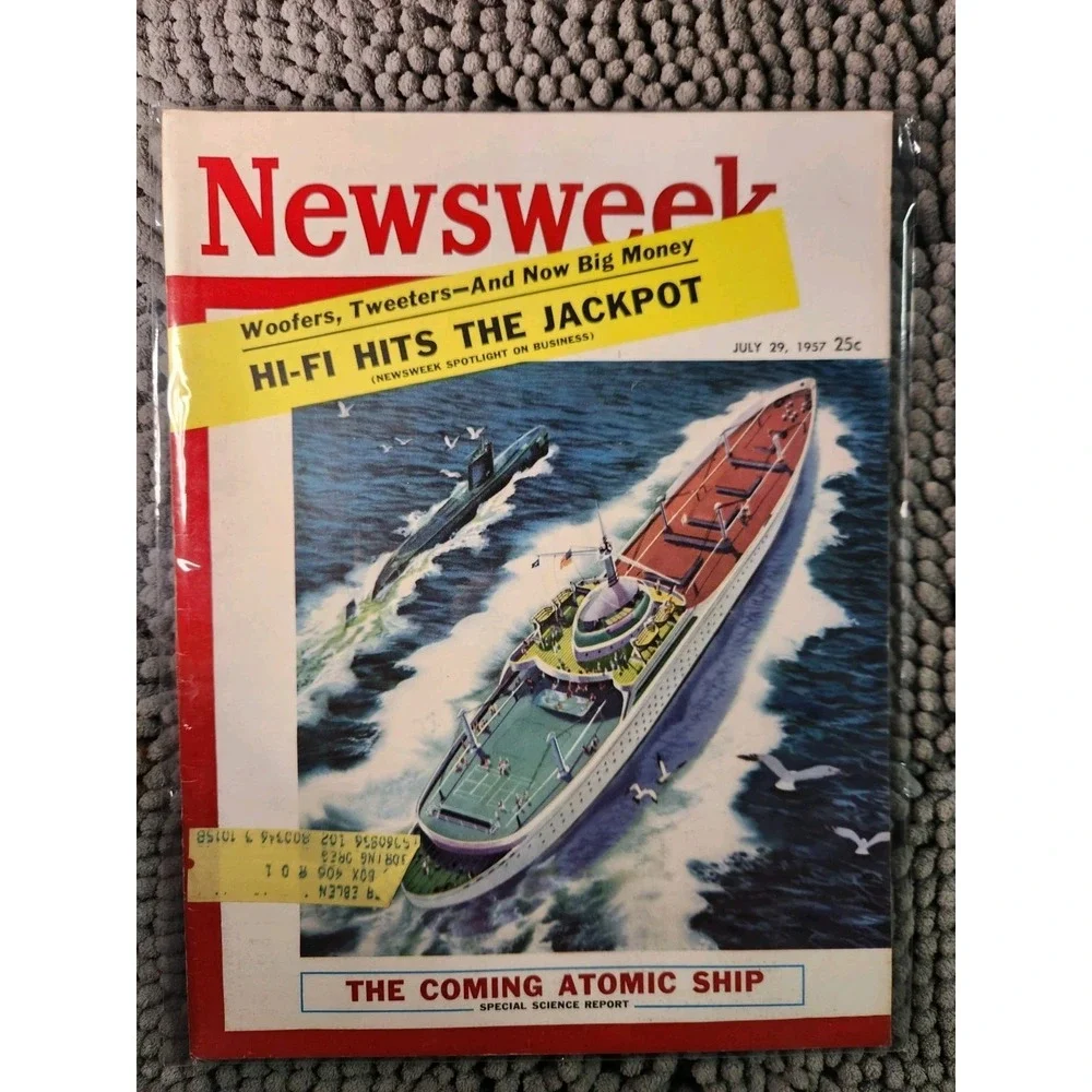 MAG: Newsweek Magazine‎ July 29 1957- The Coming Atomic Ship